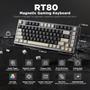 Imagem de Teclado Mecânico para Games YUNZII RT80 - Trigger Rápido com Sensor Hall Effect