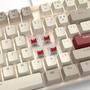 Imagem de Teclado mecânico para jogos MageGee 75% TKL Retro branco/cinza