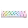 Imagem de Teclado Mecânico Redragon Castor RGB Branco Switch Marrom USB 66% ABNT2 -  K631W-RGB