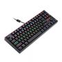 Imagem de Teclado Mecânico  Redragon Daksa TKL LED Rainbow Switch  Red Anti-Ghosting Preto - K576R-1 (PT-RED)
