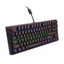 Imagem de Teclado Mecânico  Redragon Daksa TKL LED Rainbow Switch  Red Anti-Ghosting Preto - K576R-1 (PT-RED)