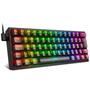 Imagem de Teclado Mecânico Redragon Fizz RGB Clear Black Switch Crystal