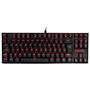 Imagem de Teclado Mecânico Redragon Kumara, Anti-Ghosting, LED Vermelho, Switch  Red,  Preto - K552-2 (PT-RED)