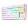 Imagem de Teclado Mecânico Redragon Kumara Lunar White - Rgb - Swblue