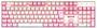 Imagem de Teclado Mecânico Redragon Mitra Branco E Rosa Switch Brown