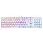 Imagem de Teclado Mecânico Redragon Mitra Branco Rgb Switch Vermelho
