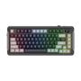 Imagem de Teclado Mecânico Sem Fio APLUS Gasket Zion com LCD, RGB, Bluetooth 2.4GHz, Cabo Removível, Switch Gateron Amarelo - AKW500