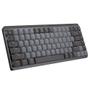 Imagem de Teclado Mecânico sem fio Logitech MX Mechanical Mini 60 USB Bluetooth Grafite - 920-010783