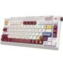 Imagem de Teclado Mecânico Sem Fio RiSophy PC423 - Design Creamy Retro