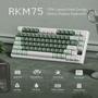 Imagem de Teclado Mecânico Sem Fio RK ROYAL KLUDGE M75 - Verde Pálido