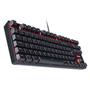 Imagem de Teclado mecanico tkl neron black outemu brown hotswap led vermelho - pnohbwv - abnt2