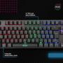 Imagem de Teclado mecanico usb gamer cybertronic content blue rainbow dazz