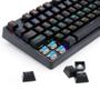 Imagem de Teclado mecanico usb gamer daksa rainbow switch blue redragon k576r-1 preto