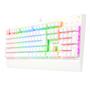 Imagem de Teclado mecanico usb gamer kala rgb switch red redragon k557w-rgb branco