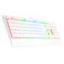 Imagem de Teclado mecanico usb gamer kala rgb switch red redragon k557w-rgb branco