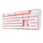Imagem de Teclado mecanico usb gamer mitra led vermelho switch red redragon k551w branco