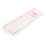 Imagem de Teclado mecanico usb gamer mitra led vermelho switch red redragon k551w branco
