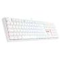 Imagem de Teclado mecanico usb gamer surara pro switch azul redragon k582w-rgb-pro branco