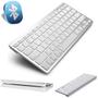 Imagem de Teclado Mini Slim USB Preto bluetooth Android ios pc Teclado sem fio Bluetooth Universal pc tablet celular