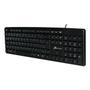 Imagem de Teclado Monocron Com Fio Mn8236 107 Teclas Preto 1.5 Metros