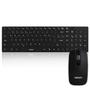 Imagem de Teclado Mouse Kit Home Office Sem Fio Preto Exbom BK-S1000