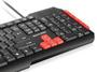 Imagem de Teclado Multimídia Multilaser Gamer Red Keys USB