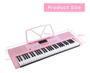 Imagem de Teclado musical estudante mtx rosa m-t1280pk c/ 300 ritmos