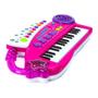 Imagem de Teclado Musical Rosa Som Luzes Single Star Bbr R2973