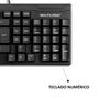 Imagem de Teclado Mutilaser TC193 Português ABNT2 com Ç Com Fio Conexão USB Perfil Slim Resistente à água