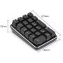 Imagem de Teclado Numérico Mecânico Sem Fio Wokex - Switch Vermelho