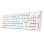 Imagem de Teclado Óptico Gamer Redragon Surara Pro RGB, Switch Azul, ABS Doubleshot, Branco, ABNT2