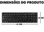 Imagem de Teclado Para Computador ABNT2 Conexão USB Resistente a Água Multilaser