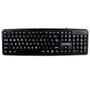 Imagem de Teclado para computador hoopson usb letras grandes tpc-058g