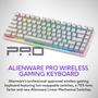 Imagem de Teclado para jogos Alienware Pro Wireless Bluetooth 5.1 Lunar Light