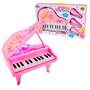 Imagem de Teclado Piano Das Princesas Dm Toys Rosa Com Som E Luz 3 Modos