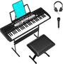 Imagem de Teclado Piano Homfan 61 Teclas com Microfone e Aplicativo