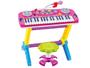 Imagem de Teclado Piano Infantil Brinquedo Musical Rock Star 37 Teclas com Microfone e Banqueta Bw151