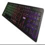 Imagem de Teclado Rainbow Flat com fio USB Preto c/ Blacklight - TC303 OEX