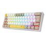 Imagem de Teclado Redragon Fizz Gamer Mecânico RGB Switch Brown - Amarelo Branco e Cinza