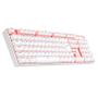 Imagem de Teclado Redragon Mecanico Mitra Single Color Lunar White Switch Vermelho