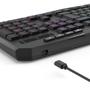 Imagem de Teclado Redragon Membrana Gamer Harpe Wireless Preto Sem Fio K503-ks