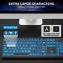 Imagem de Teclado Retroiluminado SABLUTE com Impressão Grande - USB com Fio para PC e Laptop