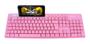 Imagem de Teclado Rosa Keyboard Br Com Ç Plug And Play Para Desktop Pc