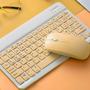 Imagem de Teclado Sem Fio Bluetooth Recarregável Com Mouse - AMARELO