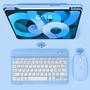Imagem de Teclado Sem Fio Bluetooth Recarregável Com Mouse - AZUL