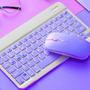 Imagem de Teclado Sem Fio Bluetooth Recarregável Com Mouse Roxo