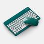 Imagem de Teclado Sem Fio Bluetooth Recarregável Com Mouse - VERDE ESC