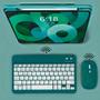 Imagem de Teclado Sem Fio Bluetooth Recarregável Com Mouse - VERDE ESC