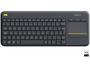 Imagem de Teclado sem Fio com Touchpad Logitech ABNT2 com - Cinza K400 Plus