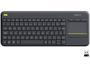 Imagem de Teclado sem Fio com Touchpad Logitech ABNT2 com - Cinza K400 Plus